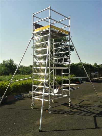 Aluminum Scaffold Tower With Stairway