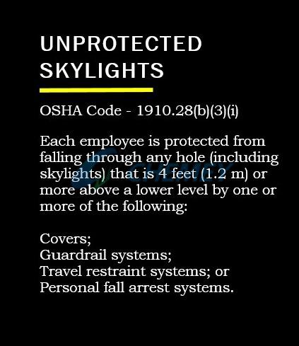 Unprotected Skylight