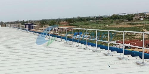 Safety Railing for Metal Roof